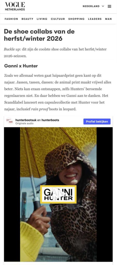 Online article vogue.nl
